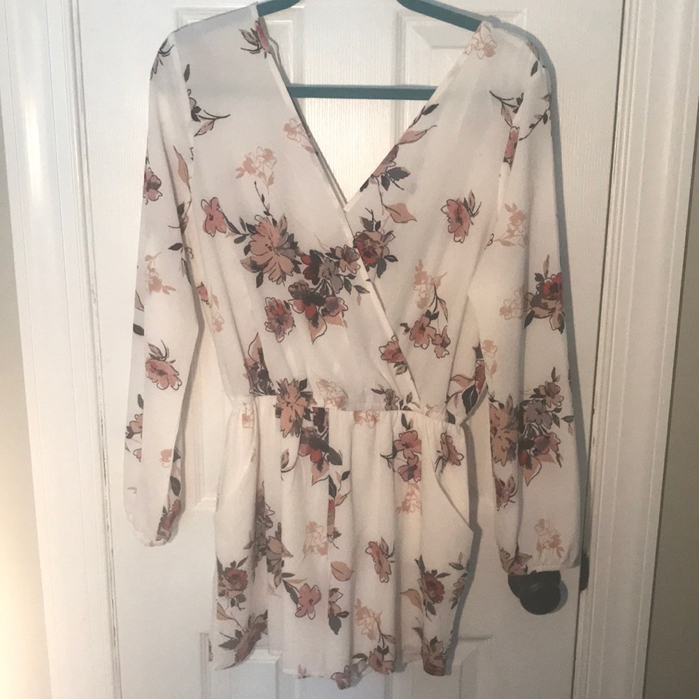 *never worn* white romper